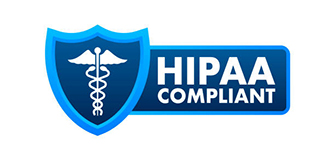 Hipaa compliant. Checkmark icon. Vector design. Logo symbol.